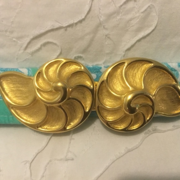 18k gold plated Nautilus belt w/Lilly strap NWT - Picture 2 of 9